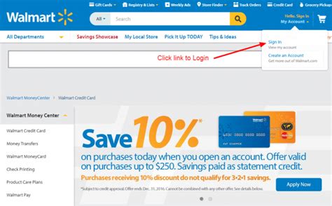 Walmart Credit Card Online Login Cc Bank