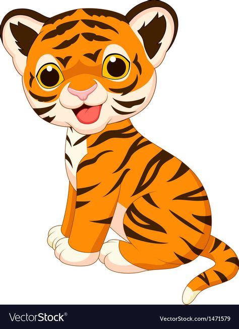 Stock Vector Animal Manipulations Mutations Cute Tigers Cute