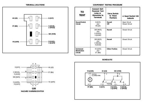 6 Pin Hazard Switch Wiring Diagram Schema Digital