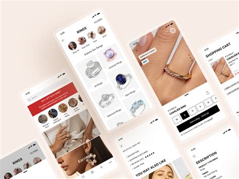 Jewelry E Commerce App Design By Maryia Zh On Dribbble