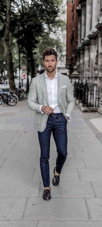How To Wear A Grey Blazer With Navy Pants For Men 268 Looks And Outfits