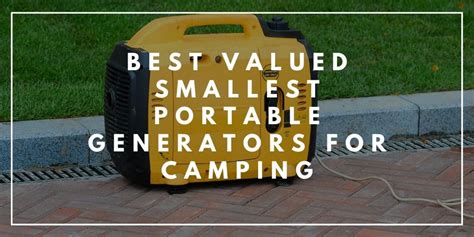 Best Value Smallest Portable Generators For Camping Trekkerr