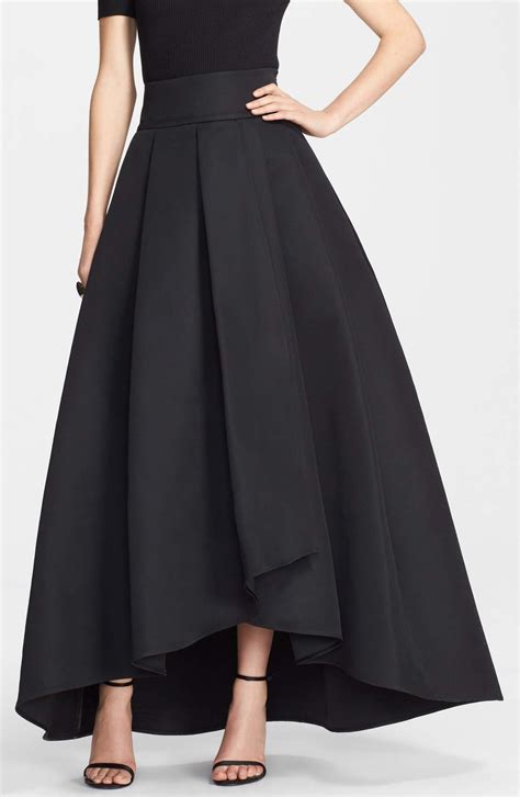 St John Collection Duchesse Origami Pleat Maxi Skirt Nordstrom