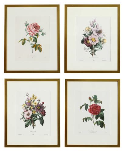 Gilt Framed Vintage Botanical Prints Akinew