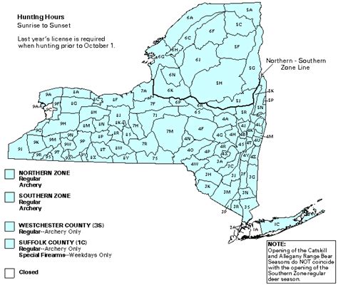 New York State Hunting Zones Map Cherry Hill Map