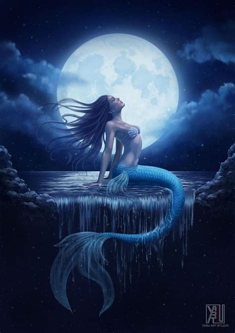 Moon Mermay Day 13 Colored By Yasumatsuoka On Deviantart Mermaid Artwork Mermaid Art