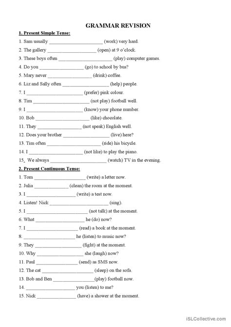 Mixed Verb Tenses Exercise General G English Esl Worksheets Pdf And Doc