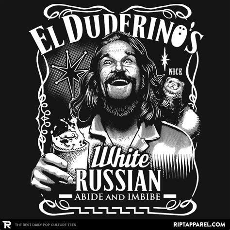 duderino white russian big lebowski t shirt the shirt list the big lebowski movie t shirts