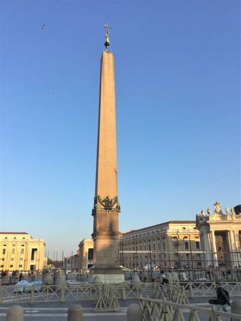An Egyptian Obelisk In The Centre Of St Peters Square Vatican City