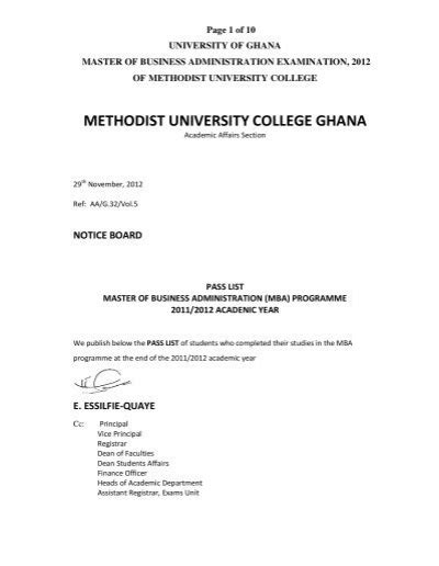 University Of Ghana Maste