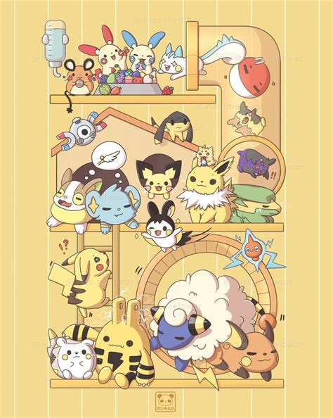 Aesthetic Pokemon Electric Edition Cute Pokemon Wallpaper