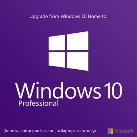 Microsoft Windows 10 Pro Upgrade 64 Bit For New Laptop Purchase