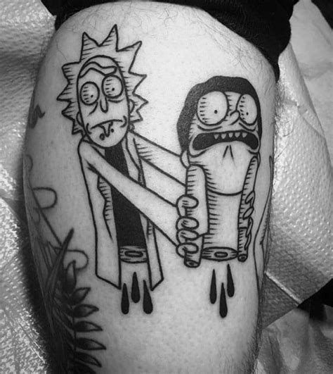 Top 63 Best Rick And Morty Tattoo Ideas 2021 Inspiration Guide