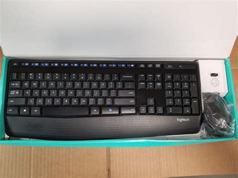 Logitech Mk345 Comfort Wireless Keyboard And Mouse Black Used