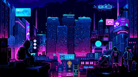 Follow the vibe and change your wallpaper every day! Get Pixel Art Gif Wallpaper 1920X1080 PNG