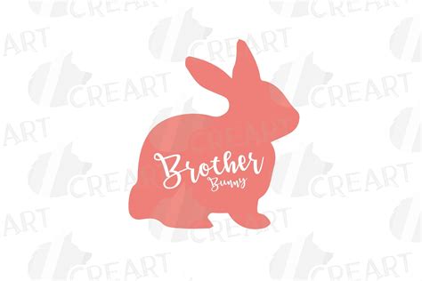 Rabbit family silhouettes, bunny silhouette svg cutting file (242153