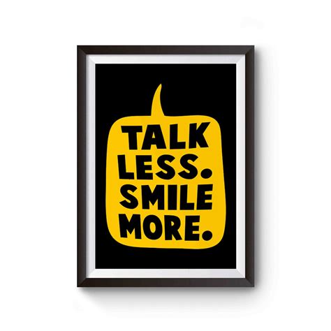 Talk Less Smile More Logo Alexander Hamilton Poster