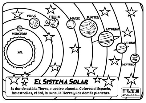 Dibujo Para Colorear Sistema Solar Kulturaupice