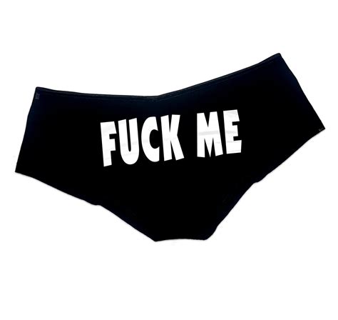 Fuck Me Panties Slutty Funny Panties Booty Naughty Bachelorette Party T Panties Booty Womens