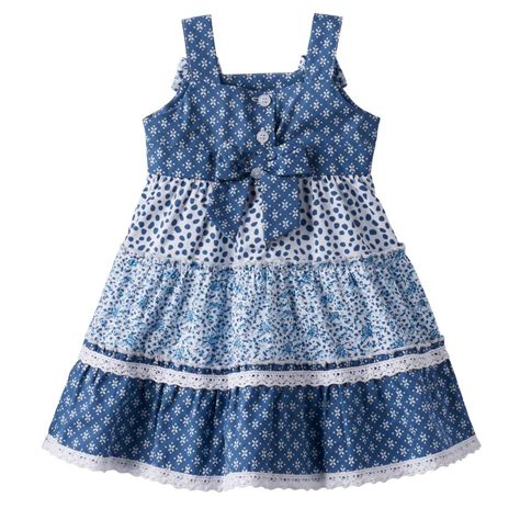 Baby Girl Blueberi Boulevard Tiered Swing Dress Kohls In 2020