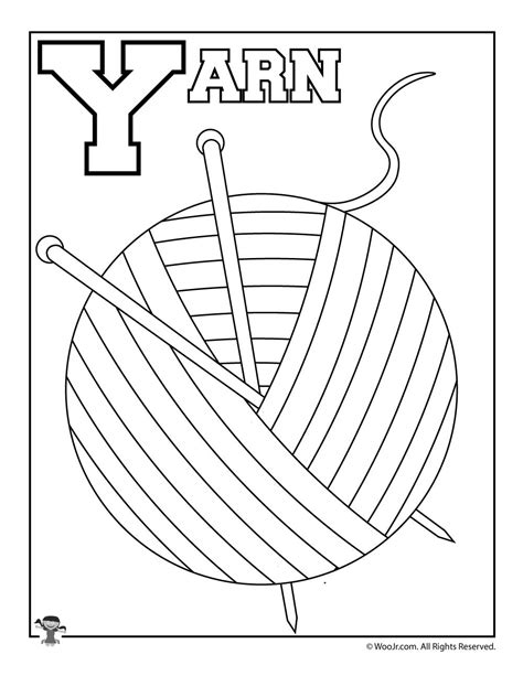 It is small letter y trace and write worksheetback. Y is for Yarn | Woo! Jr. Kids Activities