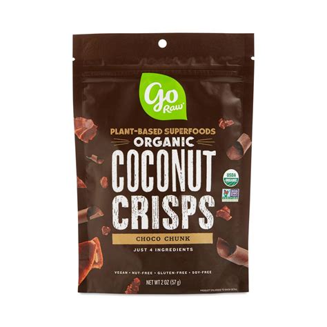 Organic Raw Chocolate Coconut Chips By Go Raw Thrive Market