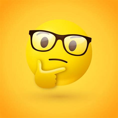 Emoji Inteligente O Nerd Con Cara De Pen Premium Vector Freepik Vector Mano Caracter
