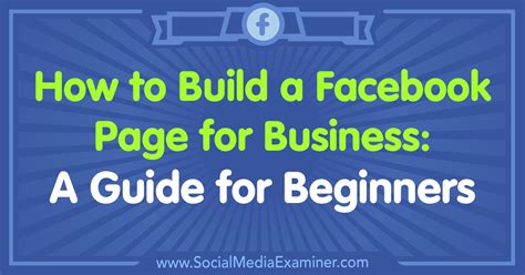 We did not find results for: How to Build a Facebook Page for Business: A Guide for Beginners : Social Media Examiner