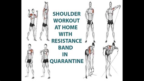 Shoulder Workout At Home With Resistance Band Youtube