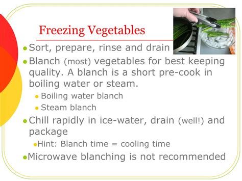 Ppt Freezing Fruits And Vegetables Powerpoint Presentation Free
