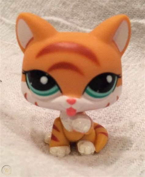 Hasbro Lps Littlest Pet Shop 2332 Orange Striped Tiger Shorthair Cat