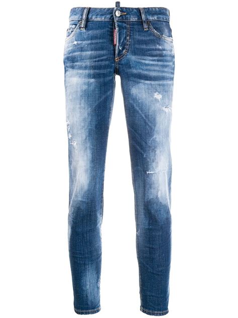 Dsquared2 Blue Cotton Jeans Modesens