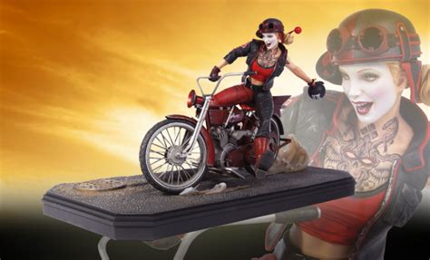 Harley Quinn Rides Up From The Gotham City Garage
