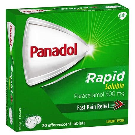 Panadol is used in over 80 countries and regions around the world: Panadol Rapid Soluble Tablets | Panadol