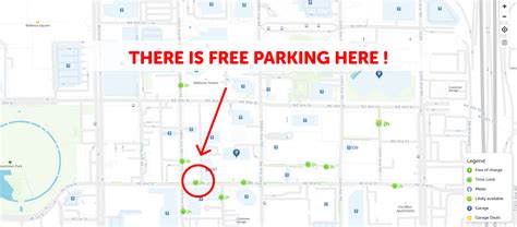 2024 Map Of Free Parking In Bellevue Spotangels