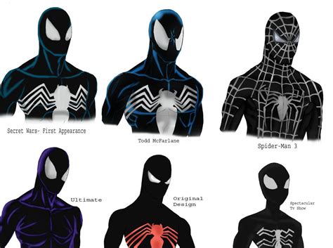 Different Symbiote Designs By Soyelmejor999 Marvel Spiderman Art