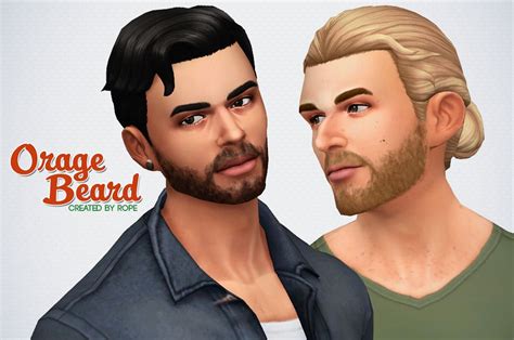 Orage Beard For The Sims 4 My Very First Beard Not Available In All