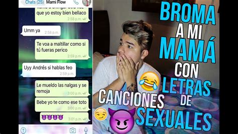 Broma A Mi MamÁ Con Letra De Canciones Sexuales Real Youtube
