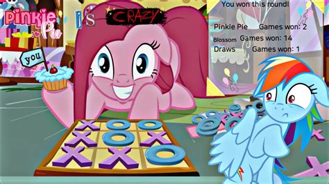 Pink Tac Toe Pinkie Pie Is Crazy🌸 ️‍🔥🖤my Little Pony Gameplay Pink