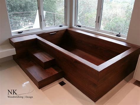 Custom Bathtubs Built In Maple Walnut And Oak Woodworking Network