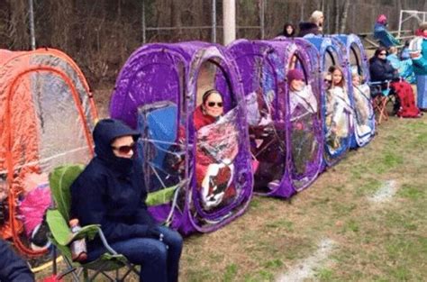 Soccer Mom's best friend on game day Clear wall shelter to ...