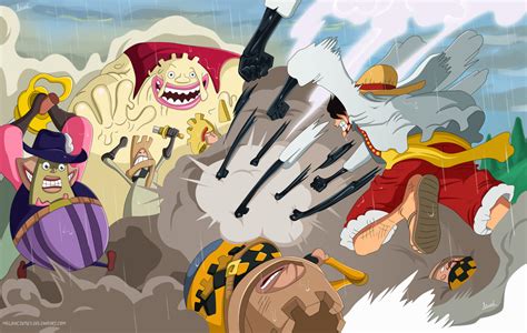 One Piece 845 Luffy Vs La Armada De Big Mom By Melonciutus On Deviantart