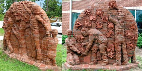 Three Dimensional Brick Sculptures By Brad Spencer Daily Design