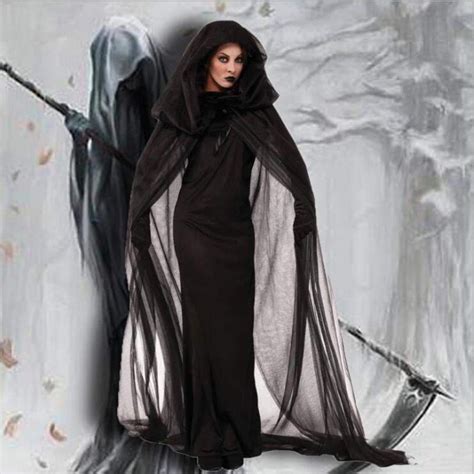 Witch Dress Costumes For Women Cosplay Grim Reaper Clothes My Spooky Halloween In 2022