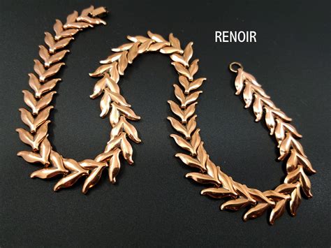 RENOIR Solid Copper Necklace Copper Laurel Leaf Necklace | Etsy | Leaf necklace, Copper necklace ...