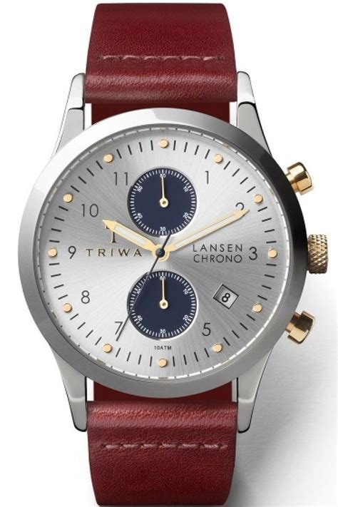 triwa lansen chrono watch lcst115 cl010312 silver ™