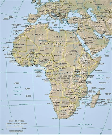 Mapa De Africa Para Imprimir Mapa Fisico Images