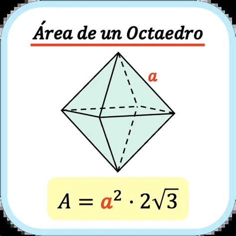 Área De Un Octaedro Fórmula Ejemplo Y Calculadora
