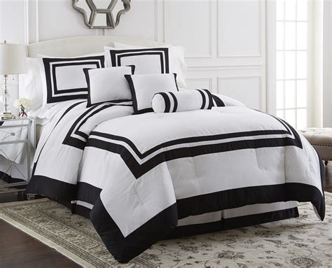 Chezmoi Collection Caprice 7 Piece Square Pattern Hotel Style Bedding