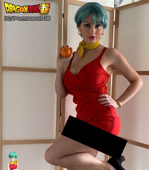 Dragon Ball Un Cosplay Di Bulma Indossa Liconico Vestito Rosso